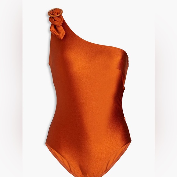 Zimmermann Brown One Piece Swimsuit High-Cut Minimalist Estelle - Picture 6 of 12